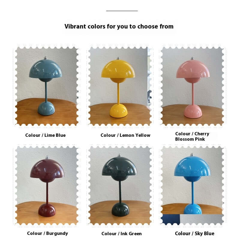 Bud Touch LED Table Lamp – 3 Light Modes, Rechargeable & Compact