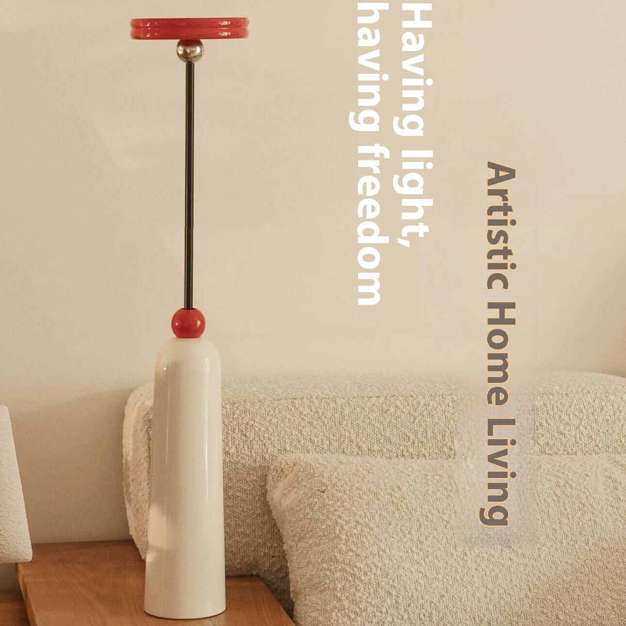 2-in-1 Stretchable Art Lamp – Floor & Table Lamp with 3 Light Modes