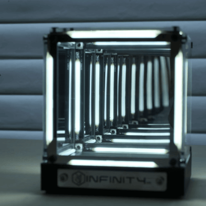 Cyberpunk Infinity Depth Lamp – 4D Black Hole Desk Lamp with LED Glow-Ambient Light