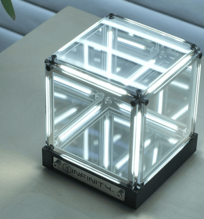 Cyberpunk Infinity Depth Lamp – 4D Black Hole Desk Lamp with LED Glow-Ambient Light