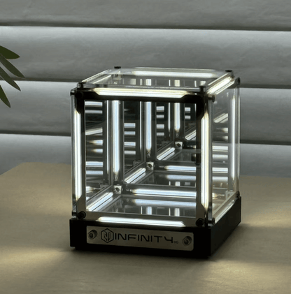 Cyberpunk Infinity Depth Lamp – 4D Black Hole Desk Lamp with LED Glow-Ambient Light