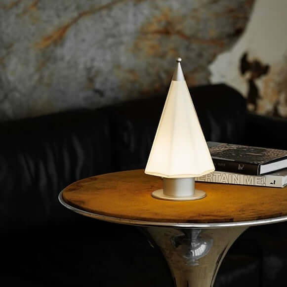 Handcrafted Cedar Lamp – Touch LED, Rechargeable, Fairy-Tale Glow