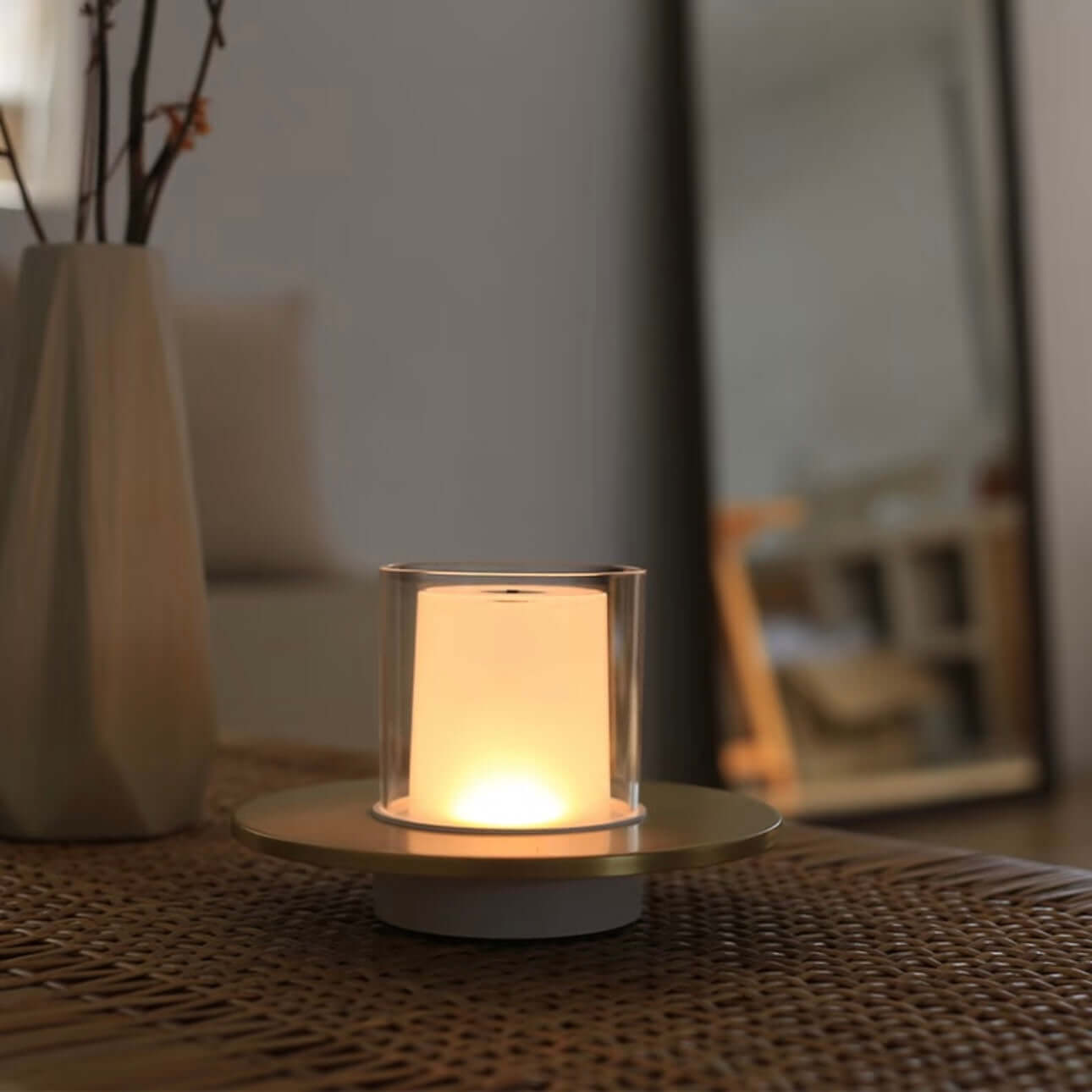 Rechargeable Candle Lamp – Touch & Gesture LED, Soft Eye-Friendly Glow