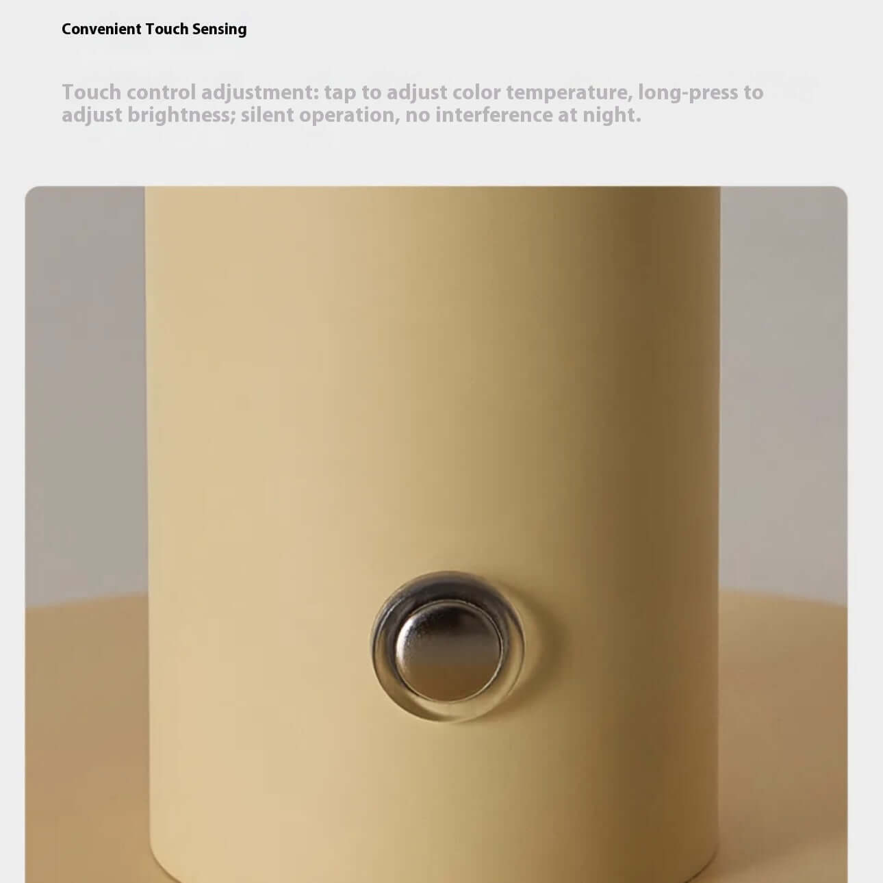 Candy Table Lamp – Touch LED, 3 Colors, Rechargeable