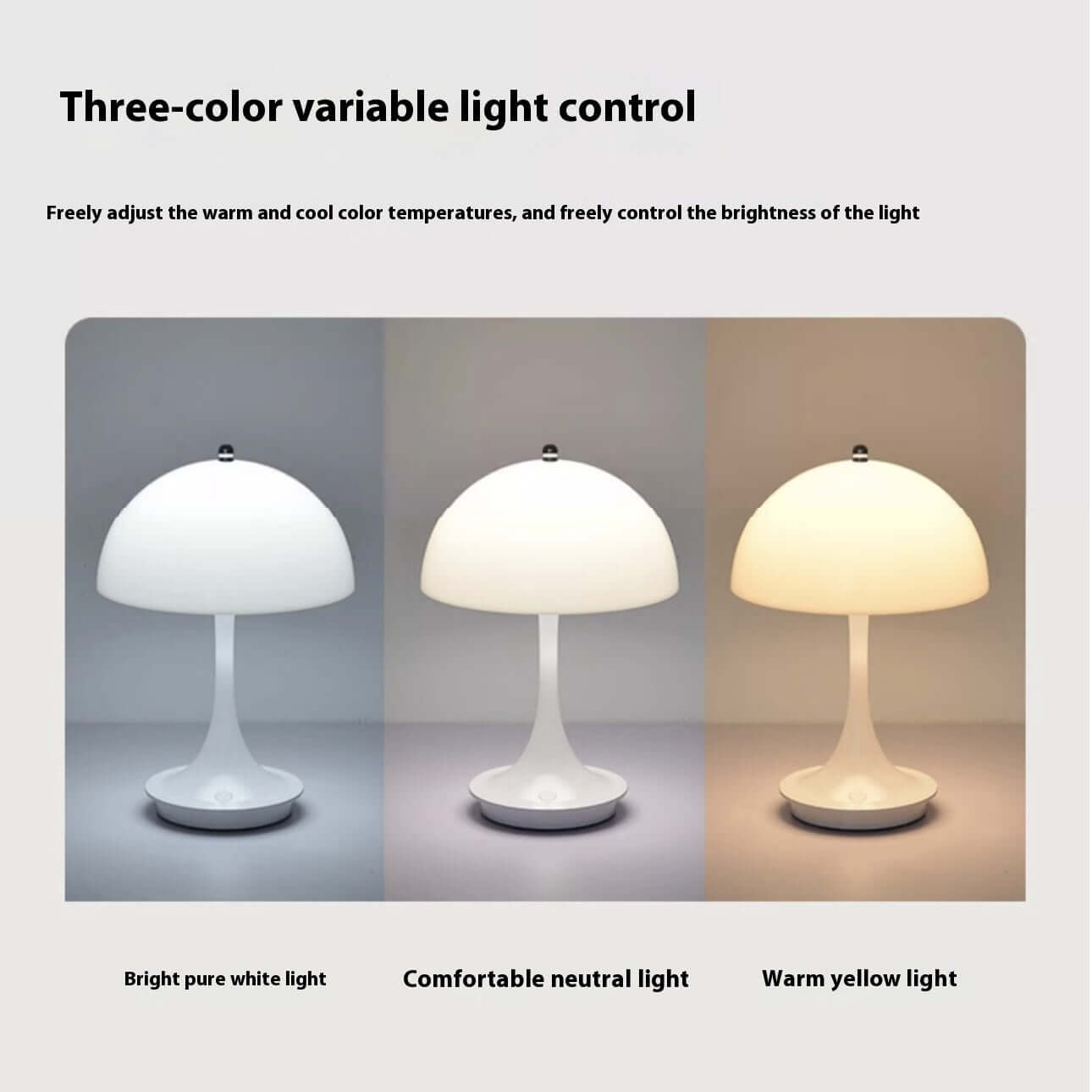 Retro Jellyfish Lamp – Wireless Rechargeable LED Night Light