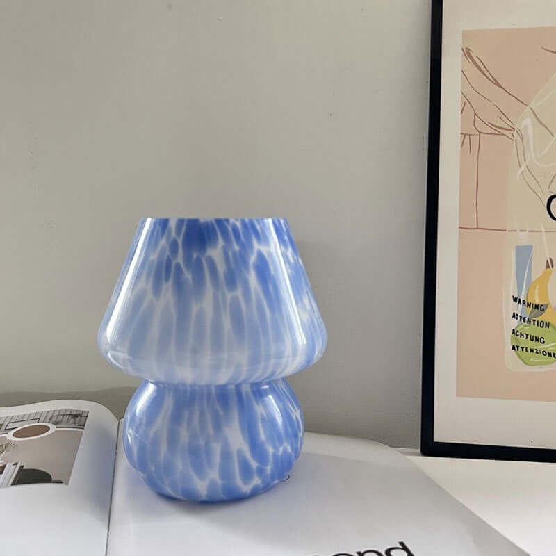 Mushroom Atmosphere Lamp – Vintage Cream Glass Bedside Night Light
