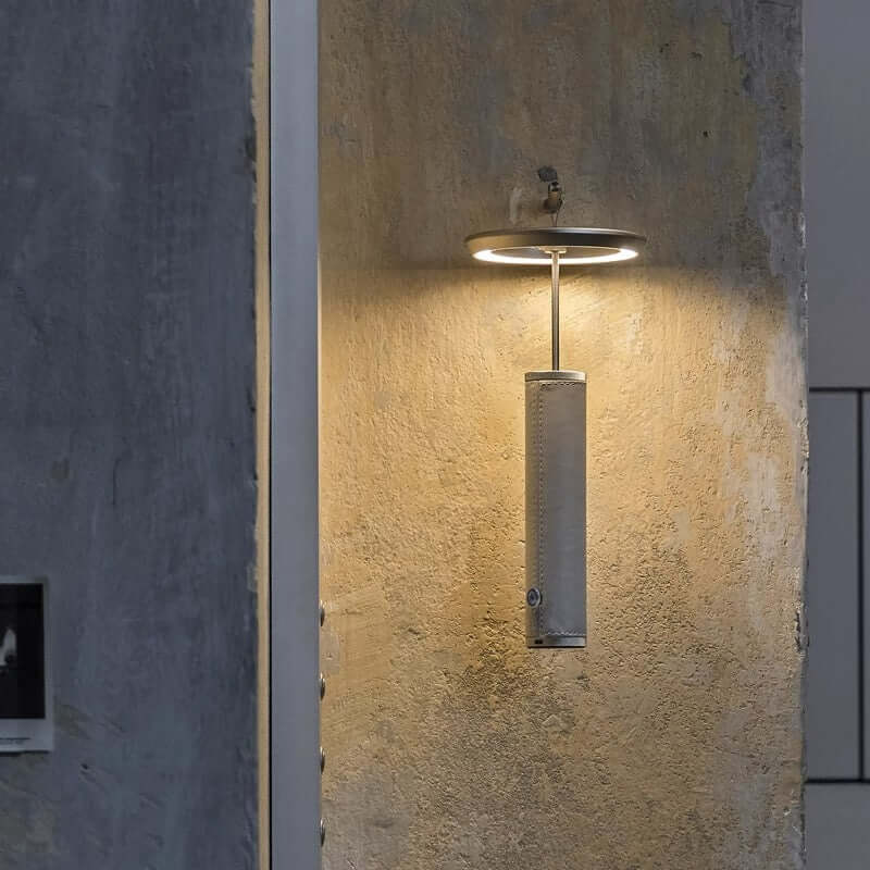 Rechargeable Portable Table Lamp – Modern Aluminum &amp; Leather Design