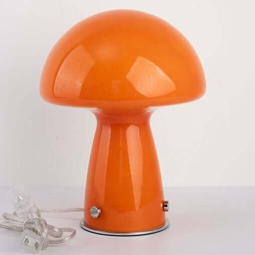 Mushroom Table Lamp | Glass, USB & Stepless Dimming