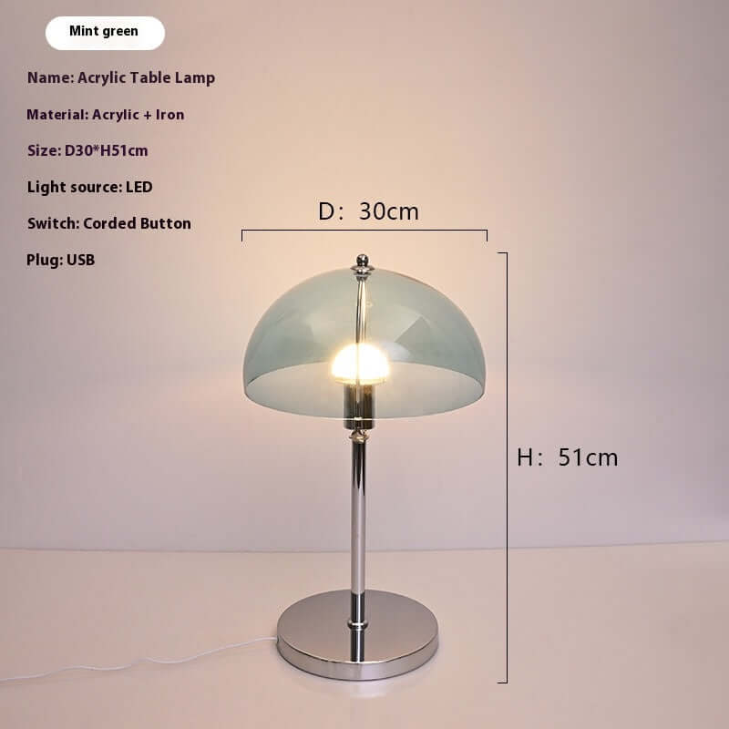 Bauhaus Acrylic Table Lamp | Adjustable Brightness & Soft Light