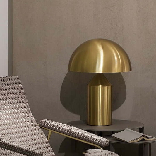 Nordic Mushroom Table Lamp – Designer Metal Bedside Lamp