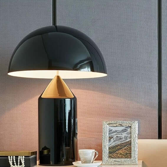 Nordic Mushroom Table Lamp – Designer Metal Bedside Lamp