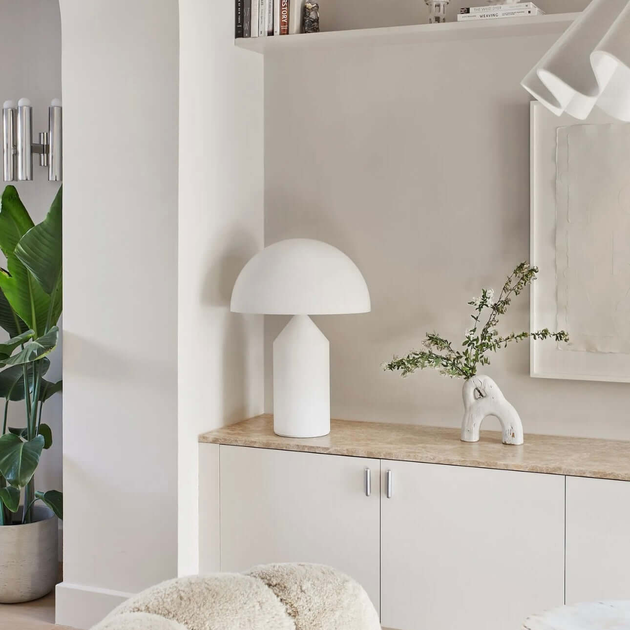 Nordic Mushroom Table Lamp – Designer Metal Bedside Lamp