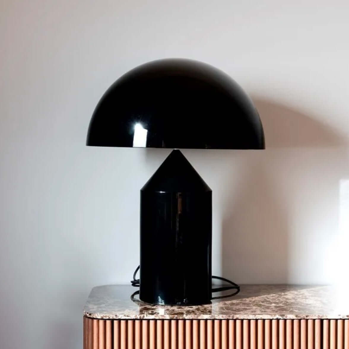 Nordic Mushroom Table Lamp – Designer Metal Bedside Lamp