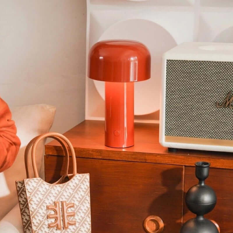 Scandinavian LED Mushroom Lamp – Eye-Caring Soft Light & Touch Control