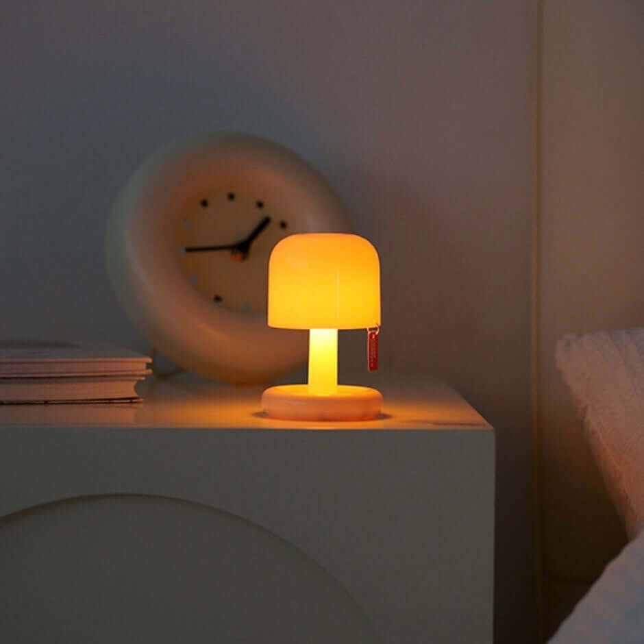 LED Sunset Night Light with Tap Sensor & Timer – USB Rechargeable Gift Lamp