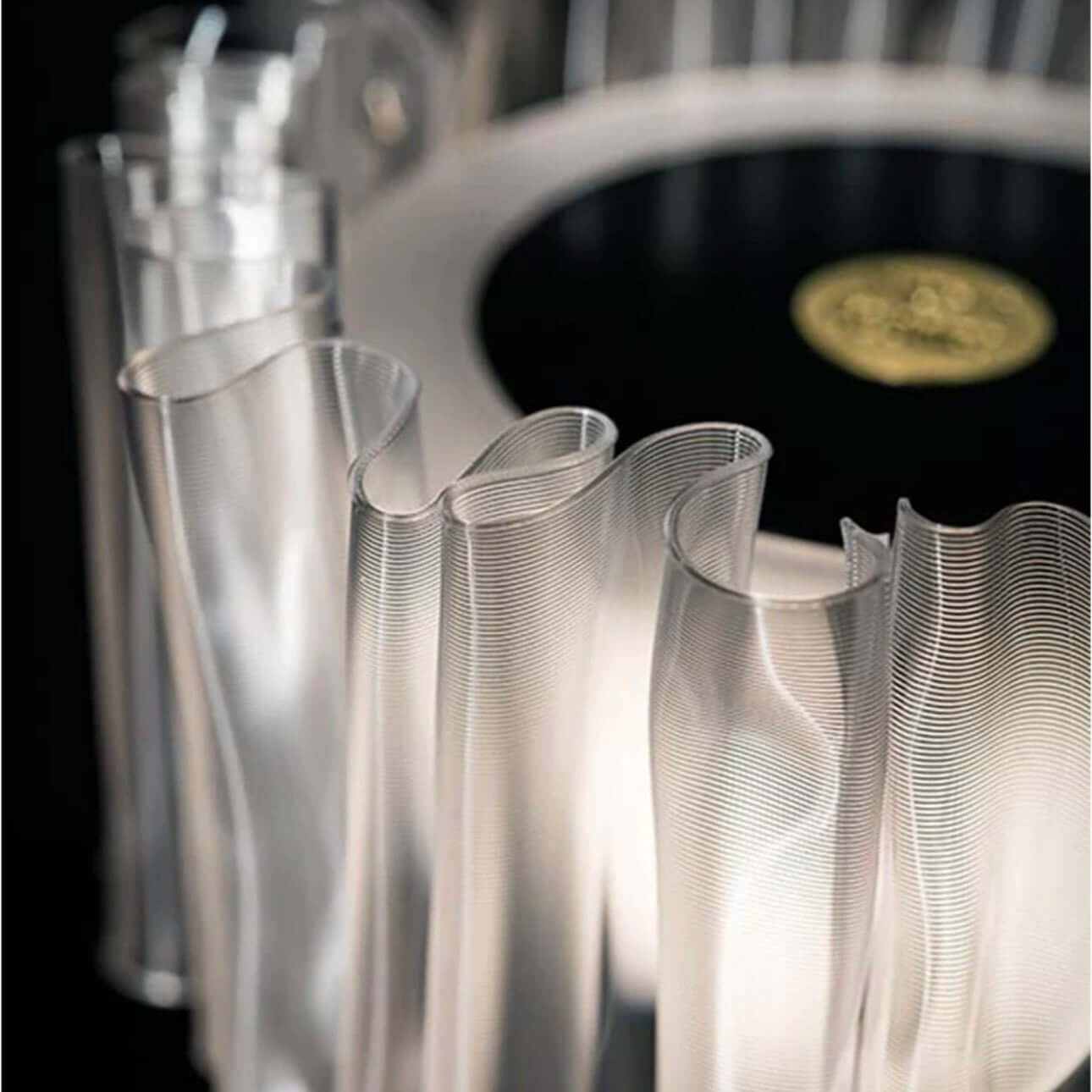 Pleated Aluminum Rechargeable Table Lamp – Touch LED Bedside Lamp