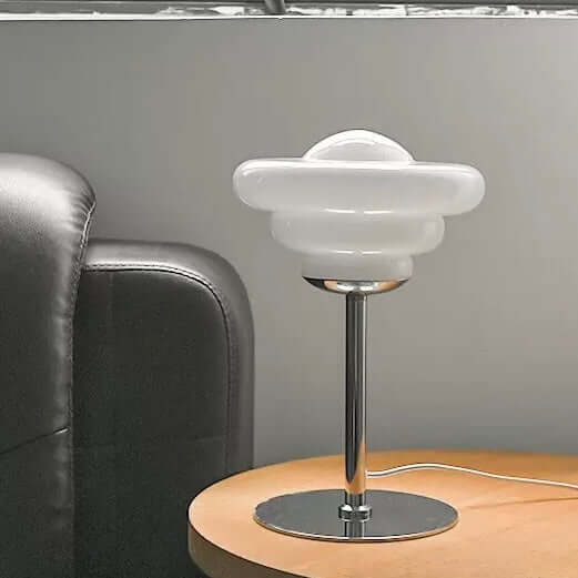 Bauhaus Conch Table Lamp – Glass LED Desk & Bedside Lamp