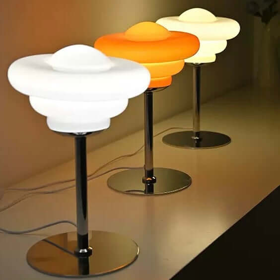 Bauhaus Conch Table Lamp – Glass LED Desk & Bedside Lamp