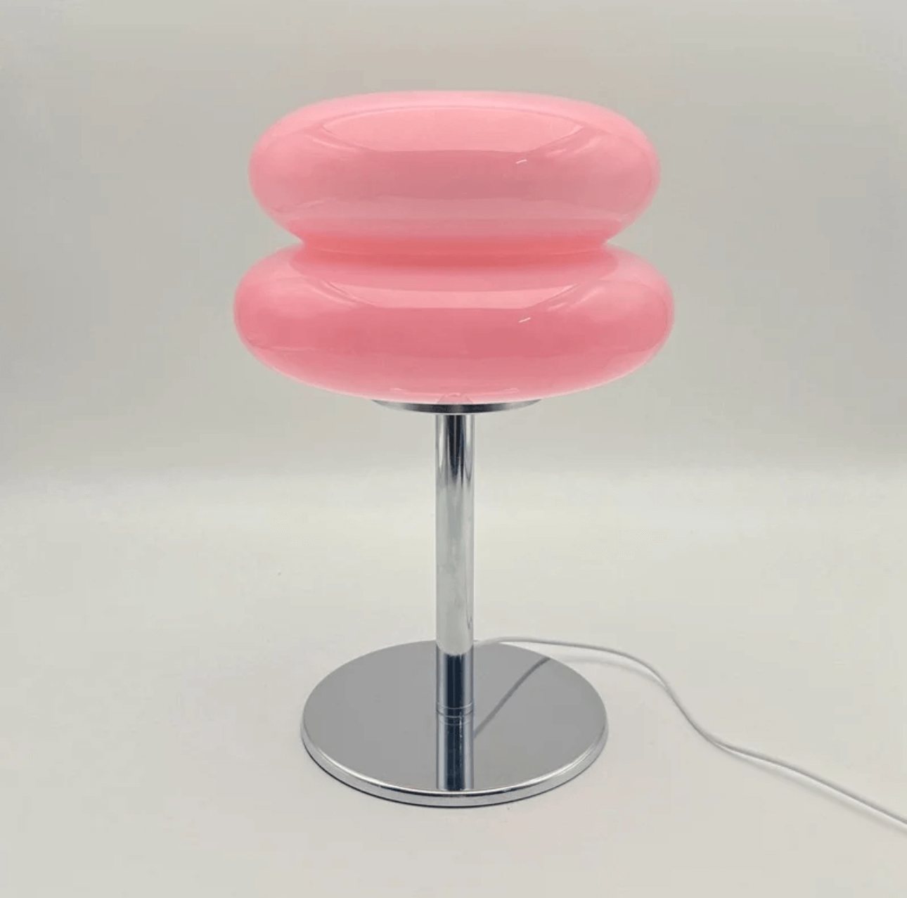 Modern Bauhaus Mushroom Table Lamp – Hand-Blown Glass LED Bedside Lamp