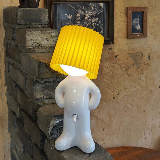 Creative Shy Boy Table Lamp – USB Rechargeable Fun Desk & Bedside Lamp