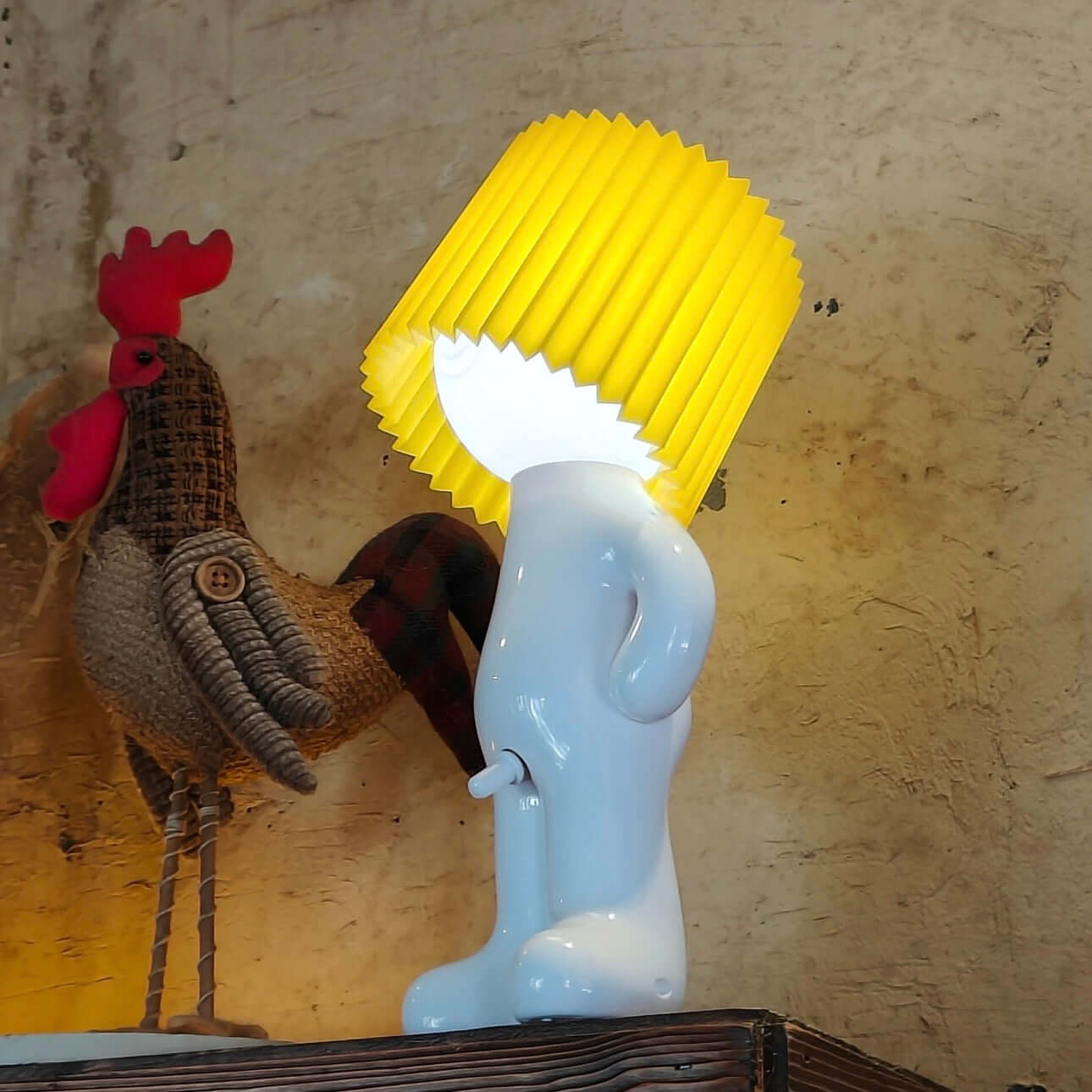 Creative Shy Boy Table Lamp – USB Rechargeable Fun Desk & Bedside Lamp