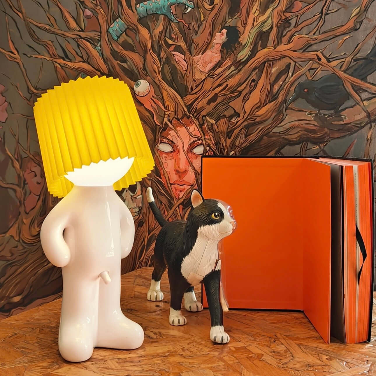 Creative Shy Boy Table Lamp – USB Rechargeable Fun Desk & Bedside Lamp