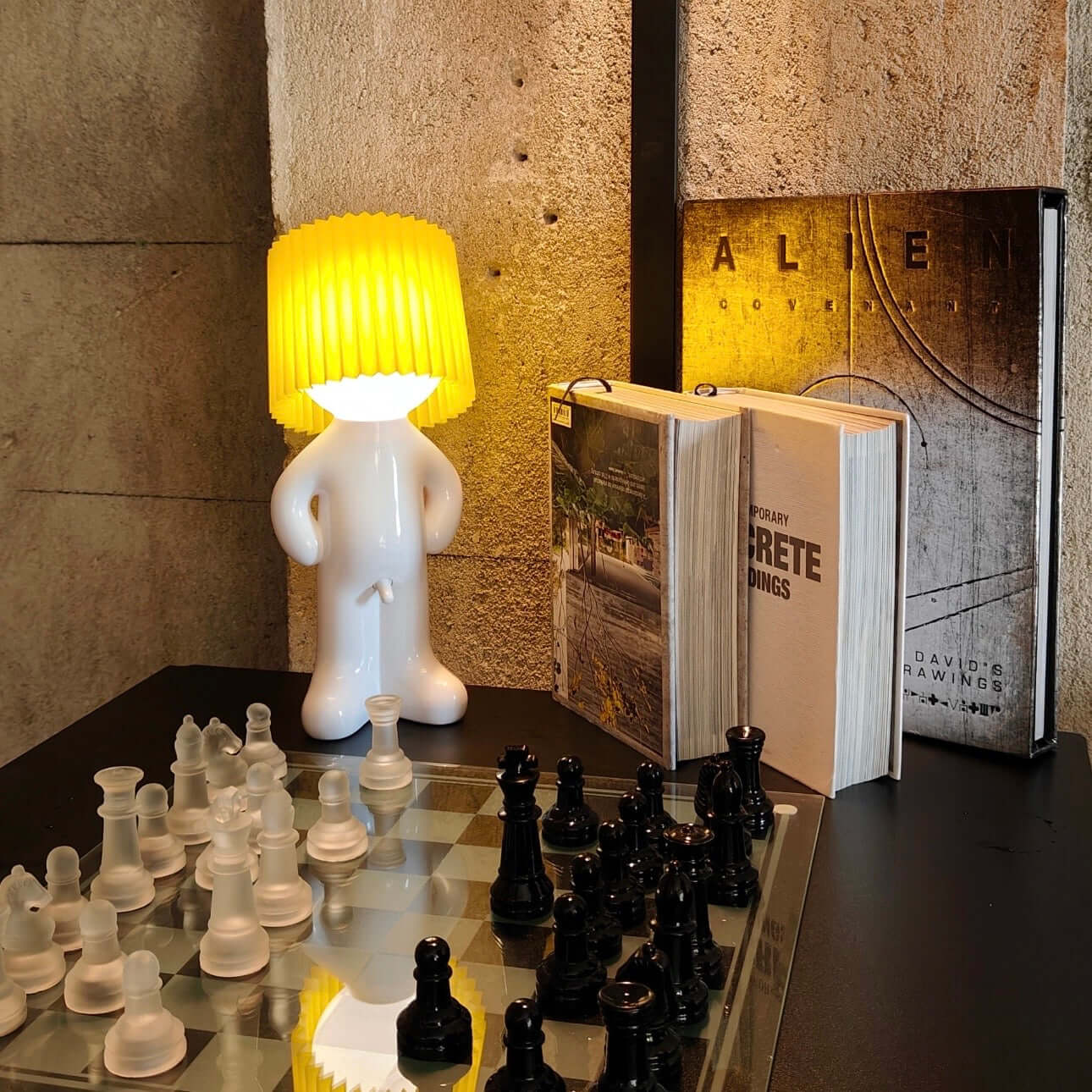 Creative Shy Boy Table Lamp – USB Rechargeable Fun Desk & Bedside Lamp