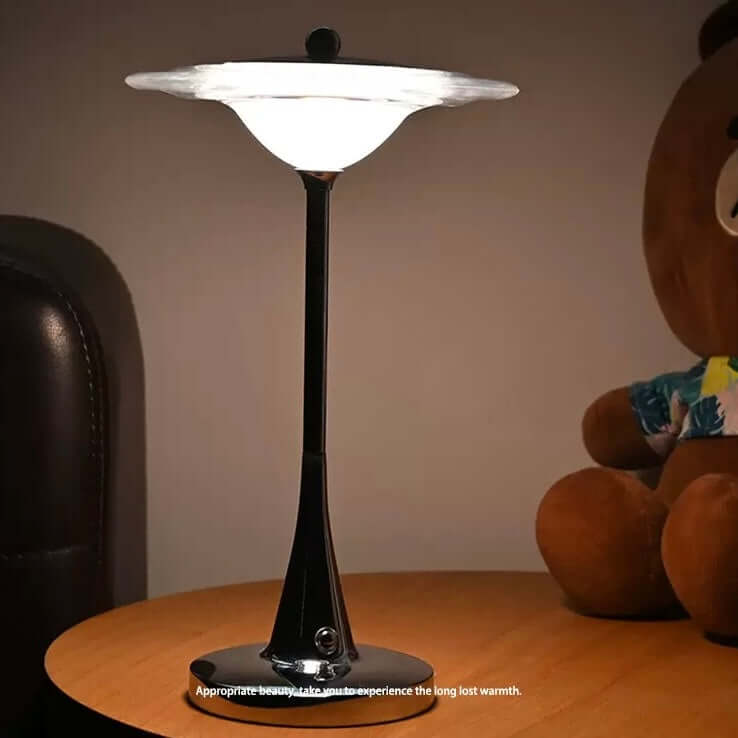 Modern UFO Touch Table Lamp – Rechargeable LED Desk & Bedside Light