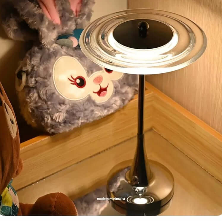 Modern UFO Touch Table Lamp – Rechargeable LED Desk & Bedside Light