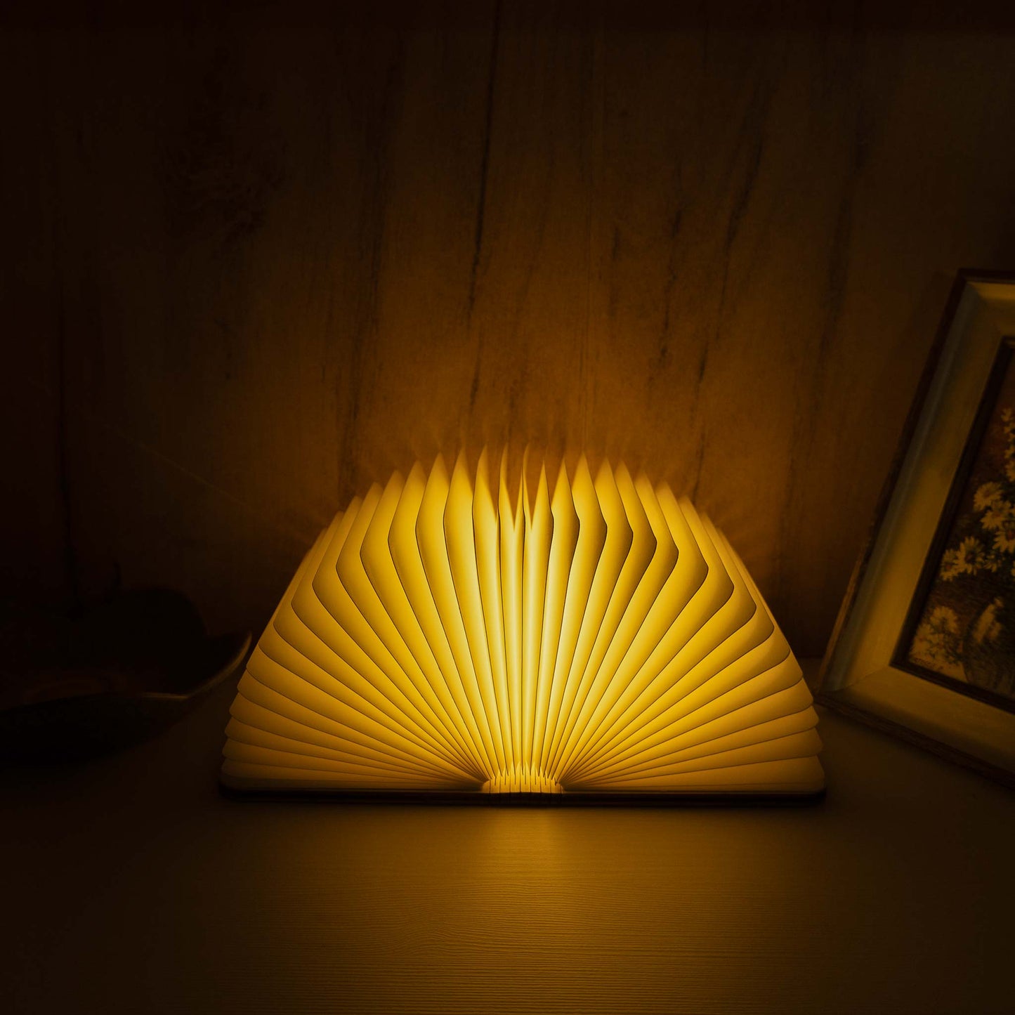 Book-shaped lamp