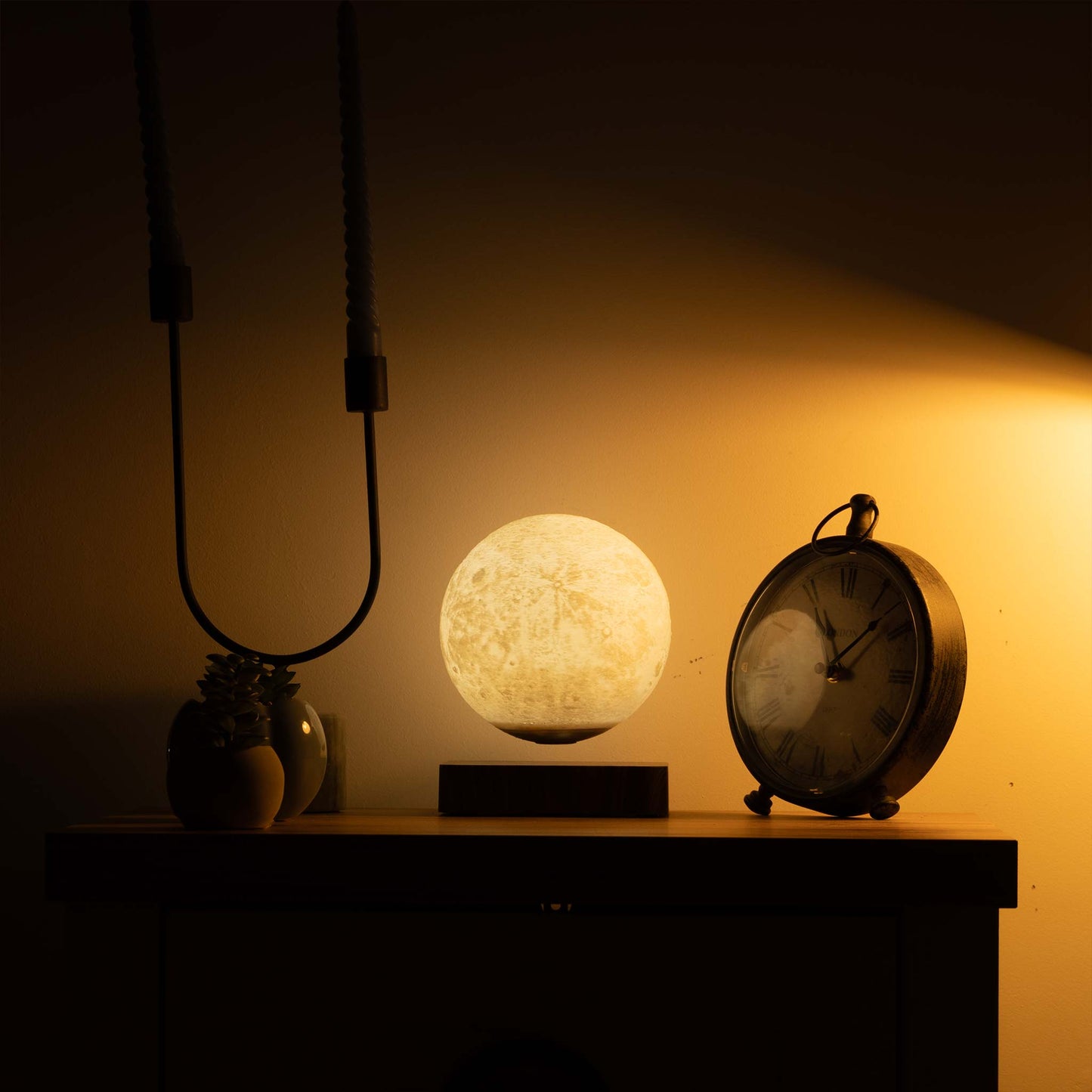 Levitating moon lamp
