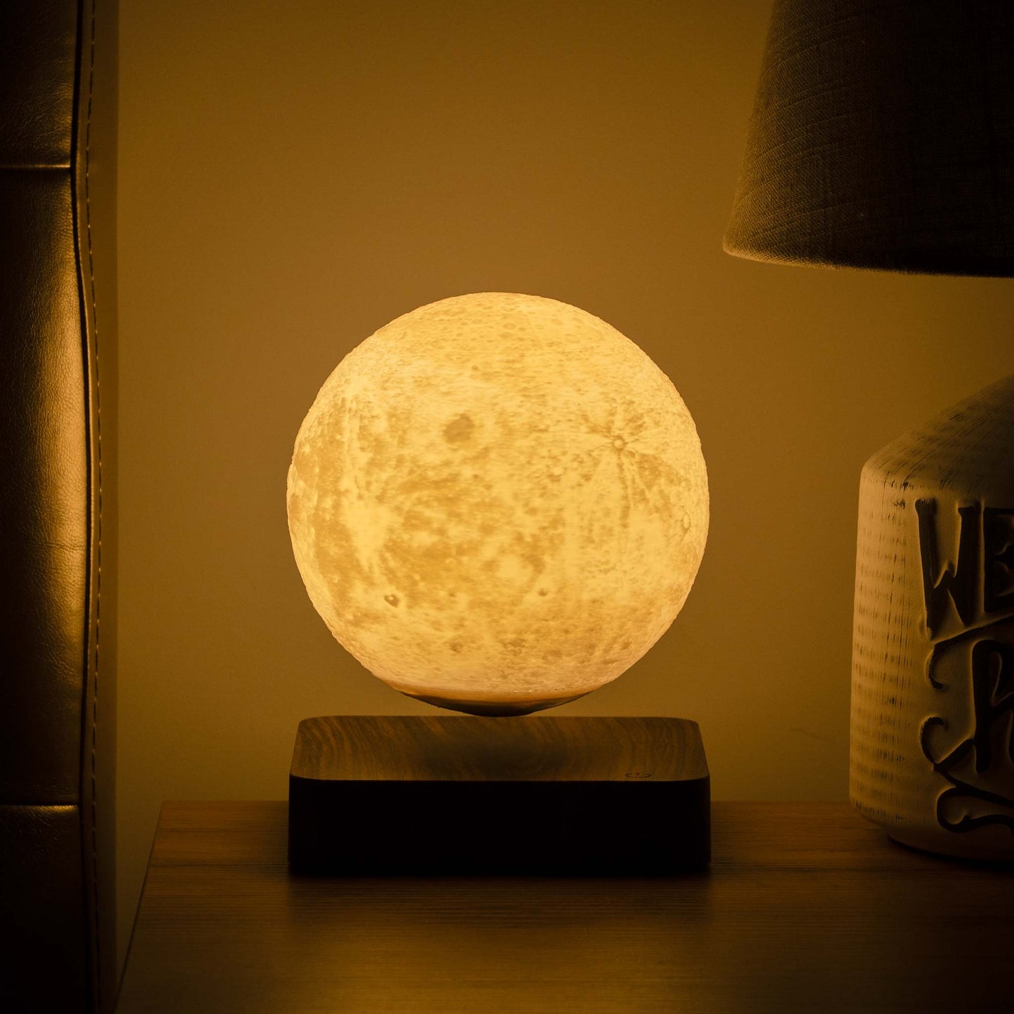 Levitating moon lamp