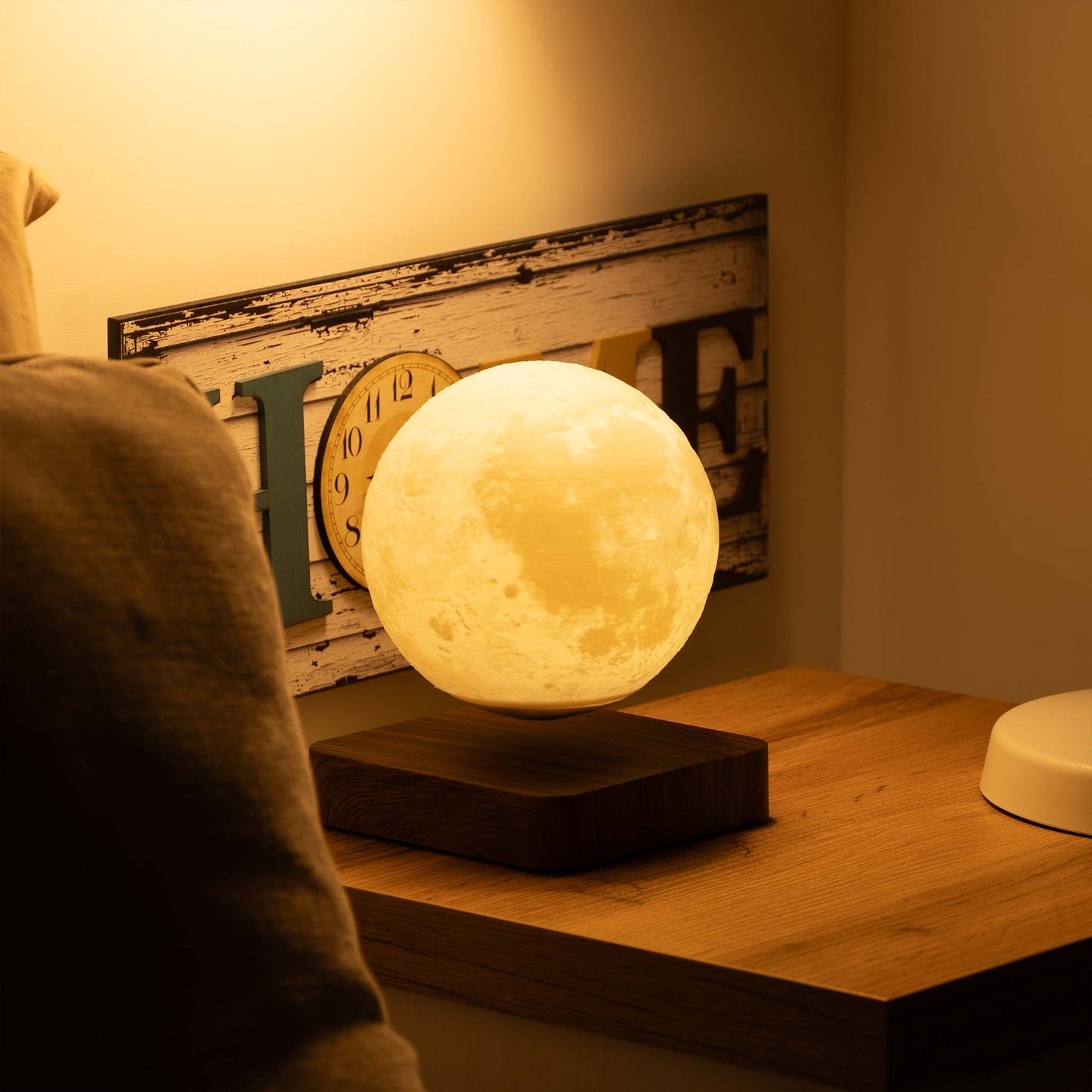 Levitating moon lamp
