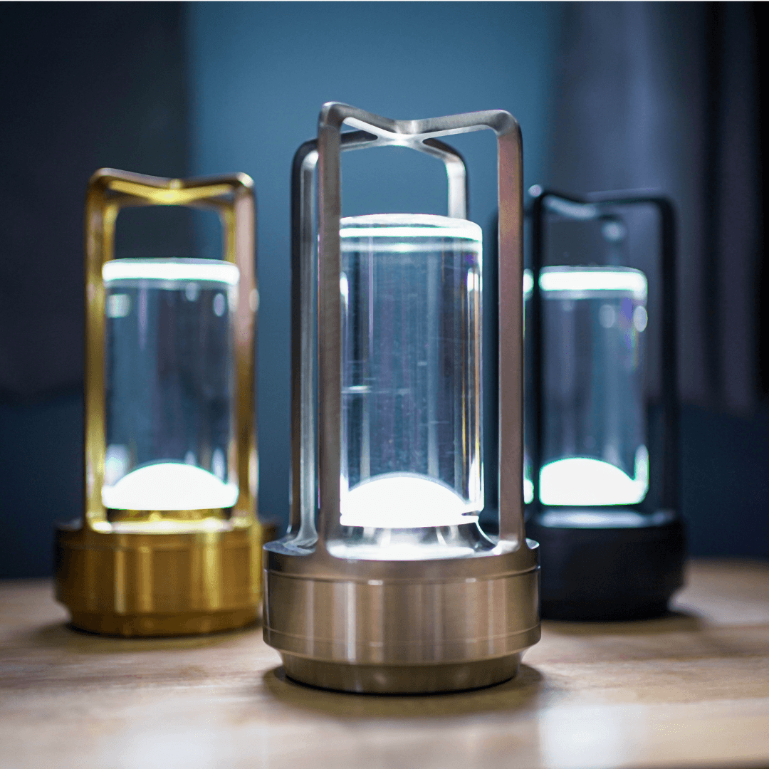 Japan Crystal Lantern Table Lamp – Scandinavian Touch Sensor LED