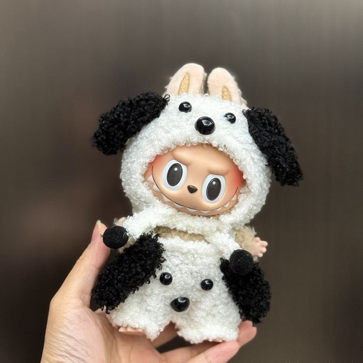 Milk Dog Outfit/clothes  for labubu 17cm Doll（No Doll Included）