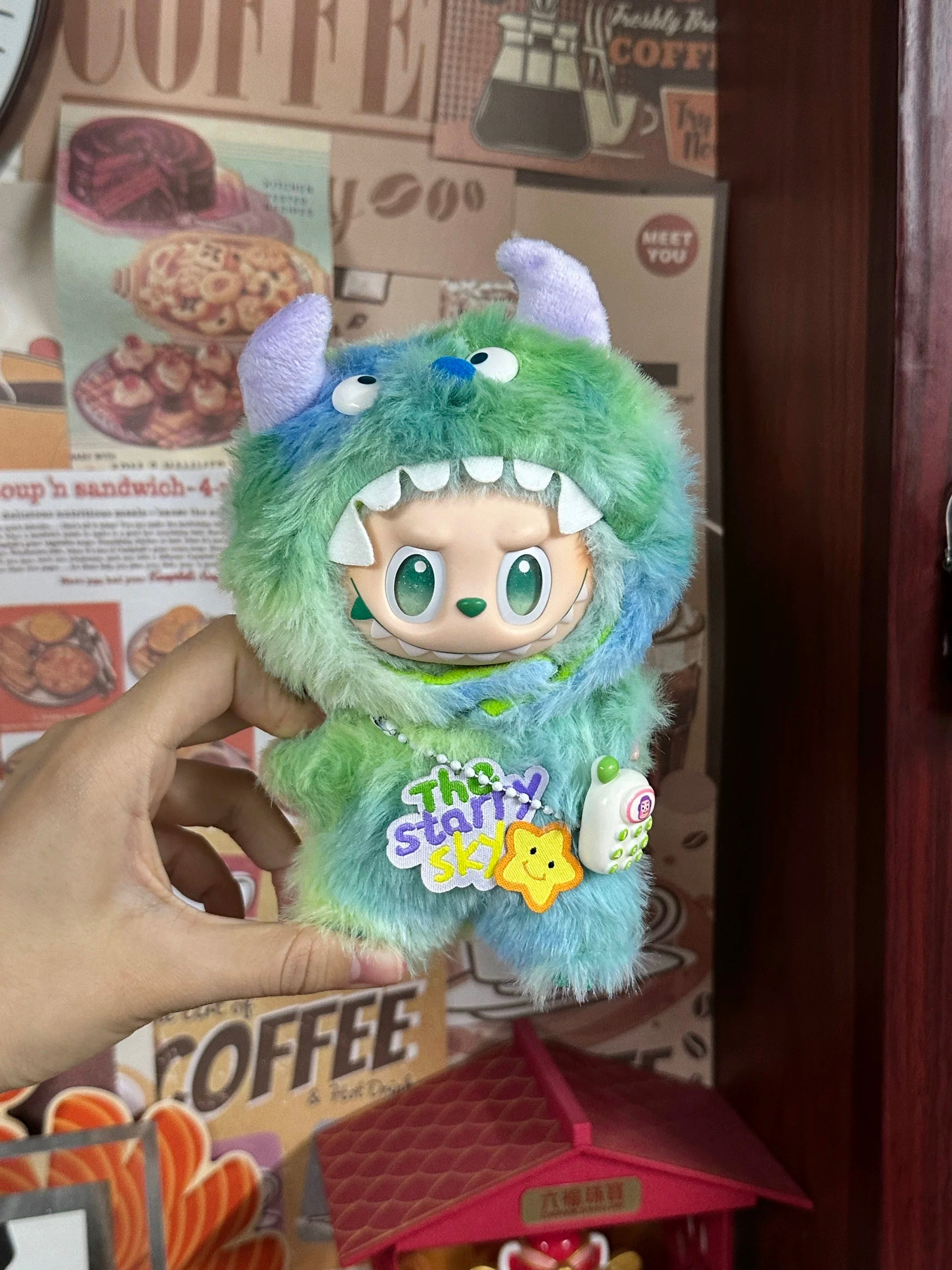 Monster University Outfit/clothes  for labubu 17cm Doll（No Doll Included）